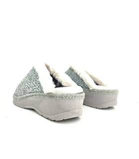 Zapatillas mujer abiertas atrás Salvi verde agua