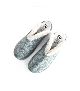 Vista superior zapatillas Salvi Comfort mujer verde agua