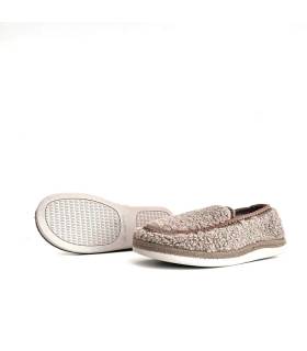 Suela zapatillas tipo mocasín mujer Salvi taupe