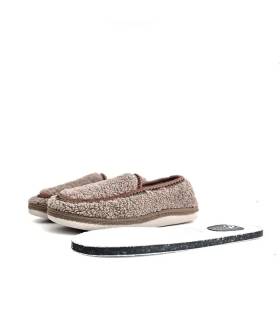 Zapatillas mujer plantilla extraíble Salvi mocasín taupe