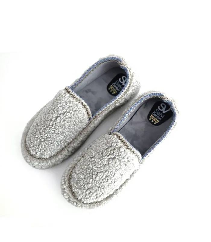 Zapatillas mujer plantilla extraíble Salvi mocasín gris