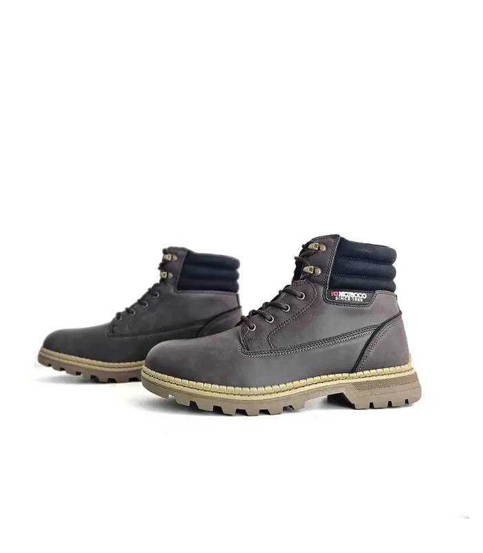 Botines hombre casual marrones con cordones