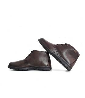 Botines hombre piel marrón Baerchi vista lateral