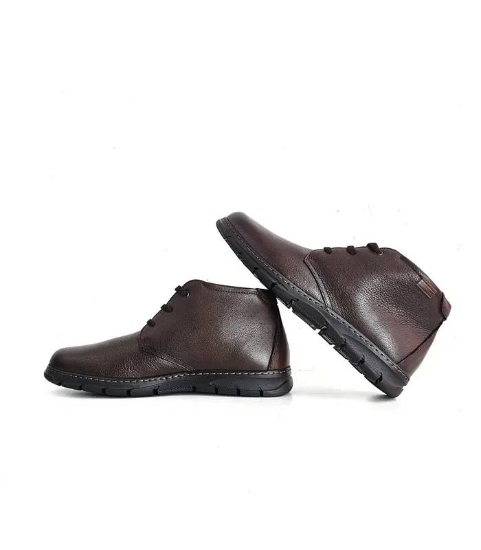 Botines hombre piel marrón Baerchi vista lateral