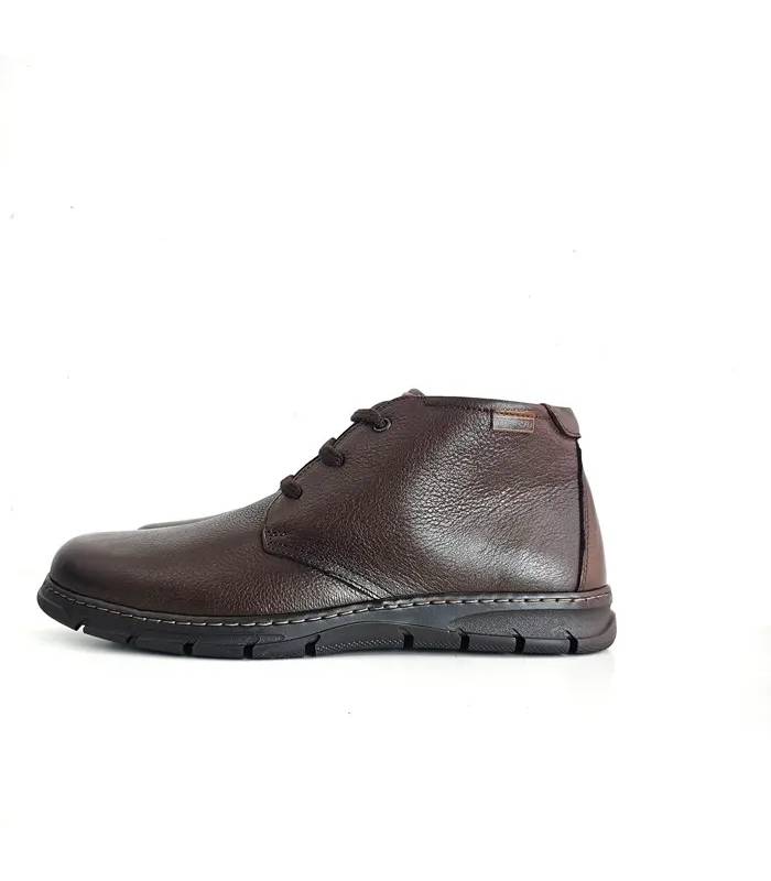 Botines hombre cómodos piel marrón Baerchi