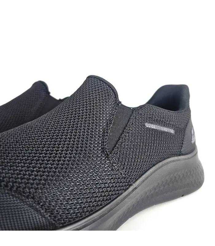 Detalle tejido Luisetti Easy-Ins hombre negro