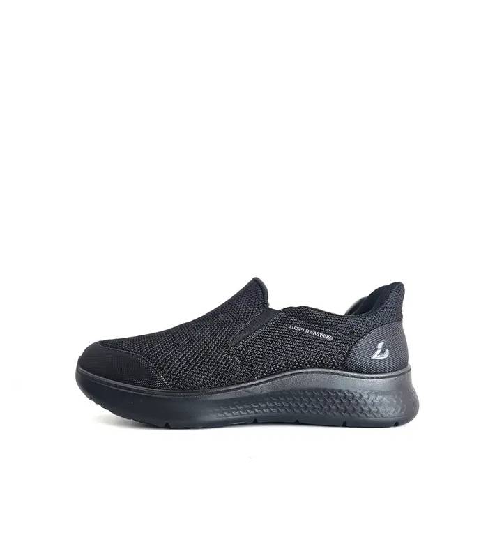 Zapatillas Luisetti profesional hombre negras perfil lateral
