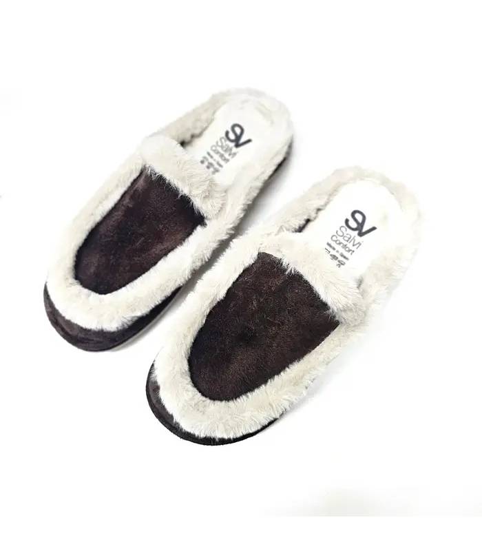 Zapatillas mujer mocasín marrón Salvi vista superior