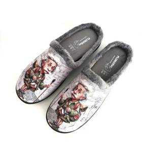 Zapatillas hombre dibujo Einstein vista frontal