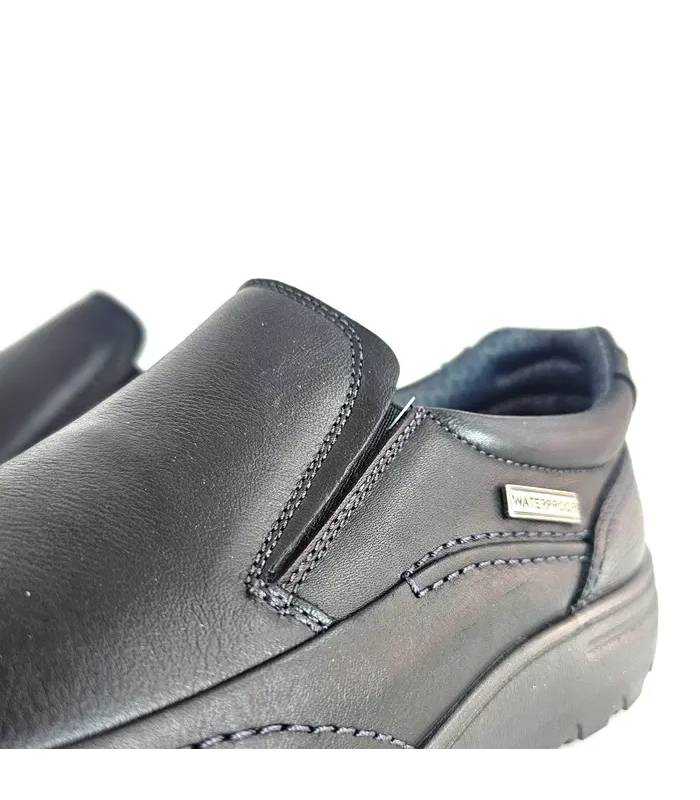 detalle elásticos mocasines horma ancha hombre Luisetti negros