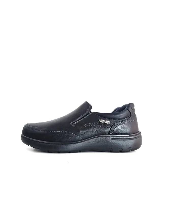 perfil zapatos impermeables hombre Luisetti piel negra