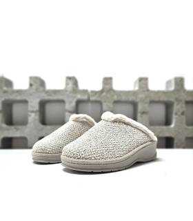 Zapatillas casa mujer cuña Salvi Confort crudo