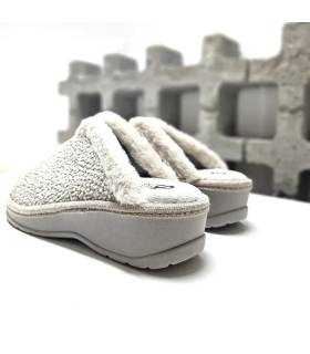 Zapatillas mujer abiertas atrás Salvi crudo