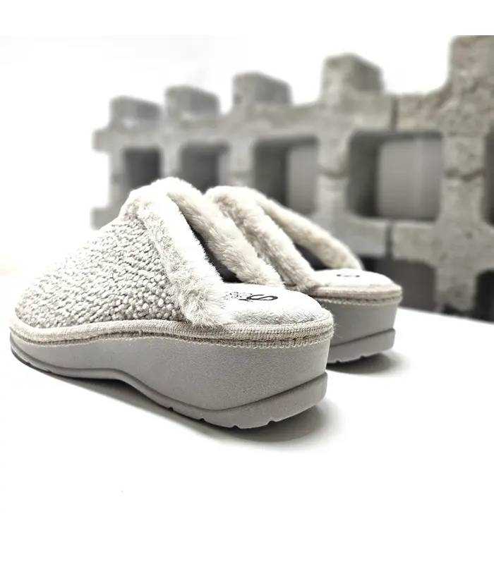 Zapatillas mujer abiertas atrás Salvi crudo