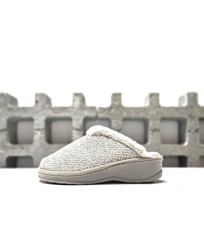 Perfil zapatillas casa cuña mujer Salvi crudo
