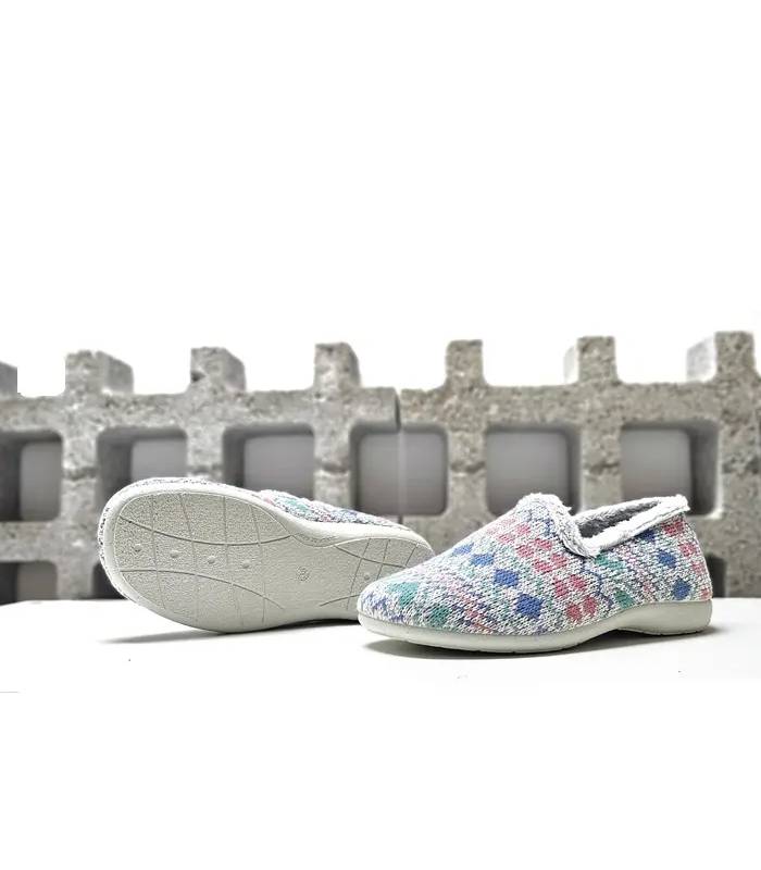 Zapatillas casa mujer cerradas Cabrera vista suela