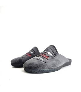 Zapatillas casa abuelo Cabrera gris vista frontal