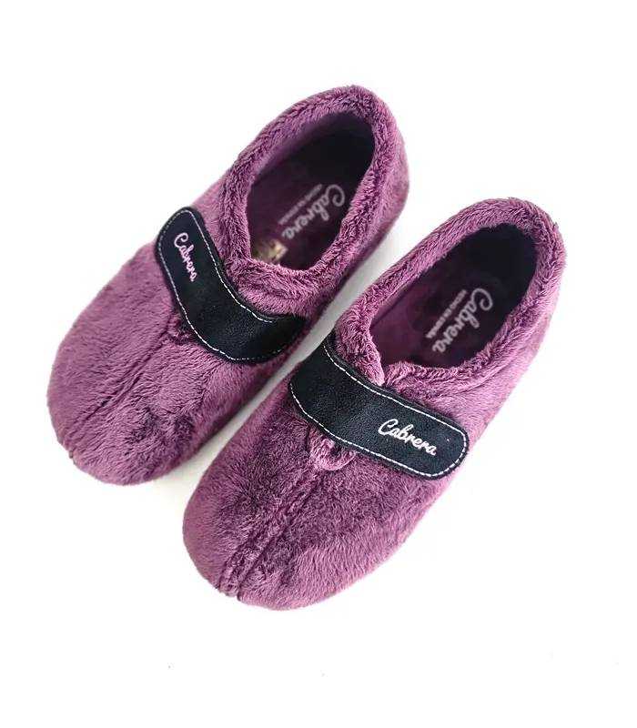 Zapatillas mujer pies delicados Cabrera vista superior