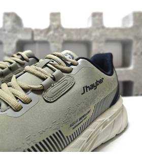 Detalle zapatillas senderismo hombre Jhayber Tapid kaki