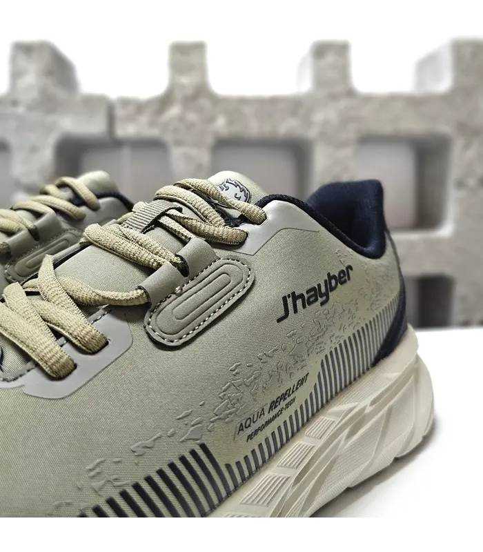 Detalle zapatillas senderismo hombre Jhayber Tapid kaki
