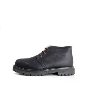 Botines hombre piel marrón Nifty vista lateral
