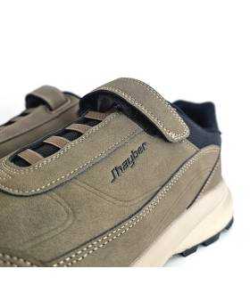 Detalle velcro zapatillas Jhayber Charca beige