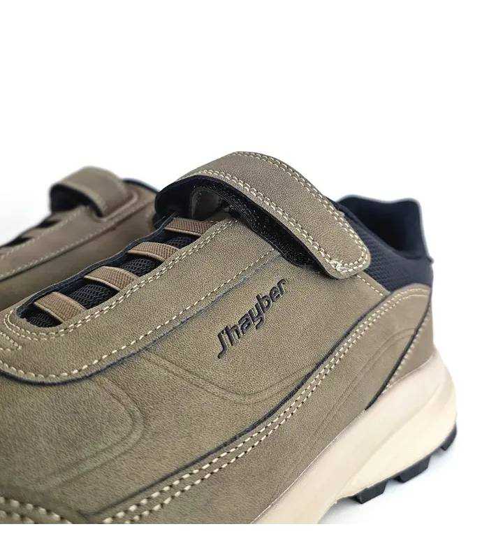 Detalle velcro zapatillas Jhayber Charca beige