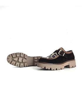 Suela track zapatos Nival Tarifa mujer marrón