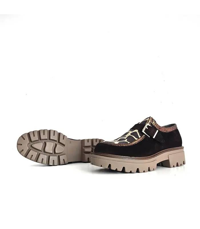 Suela track zapatos Nival Tarifa mujer marrón