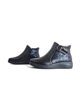 Botines mujer cuña Treintas perfil lateral