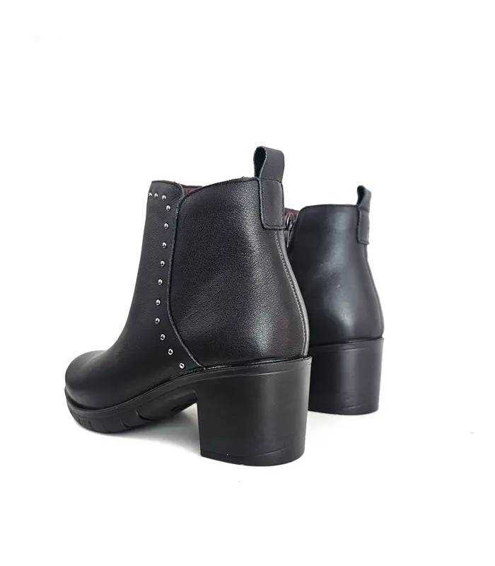 Botines mujer tacón medio Happy Monk vista trasera