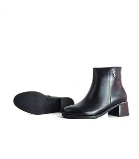 Botines negros mujer Treintas suela y tacón