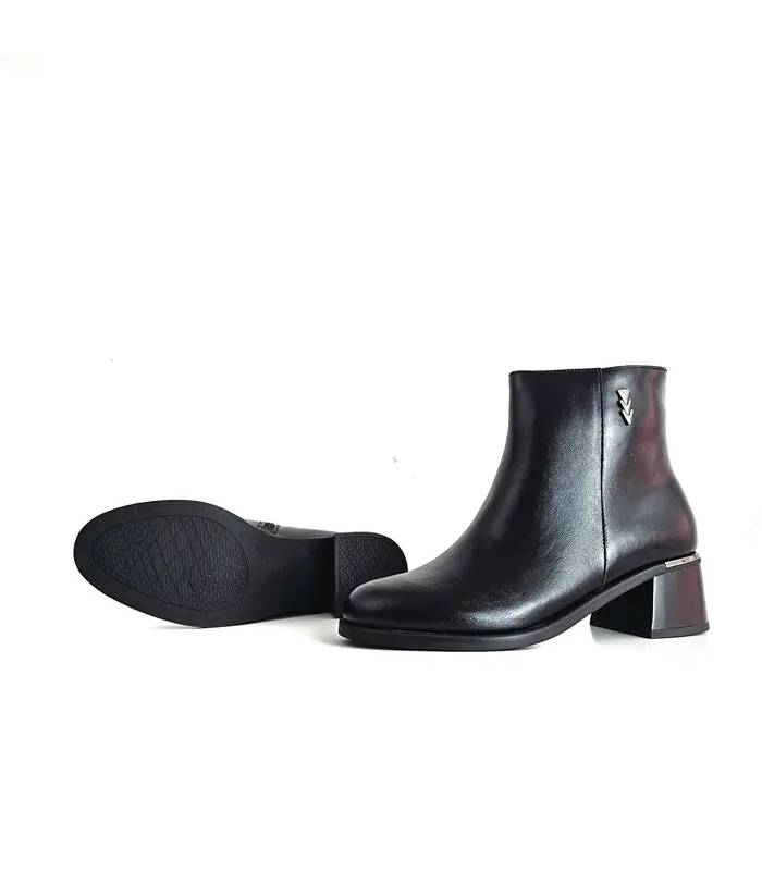 Botines negros mujer Treintas suela y tacón