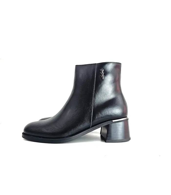 Botines Treintas mujer negros perfil lateral