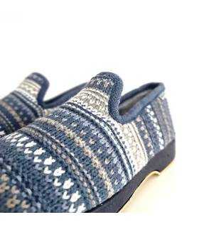 Detalle zapatillas Garrido Muro mujer azul punto