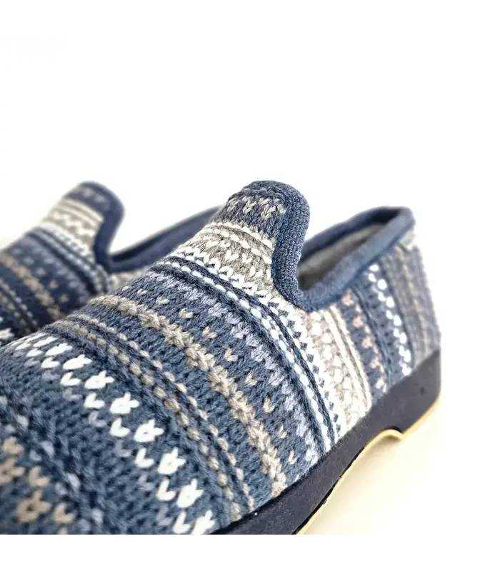 Detalle zapatillas Garrido Muro mujer azul punto