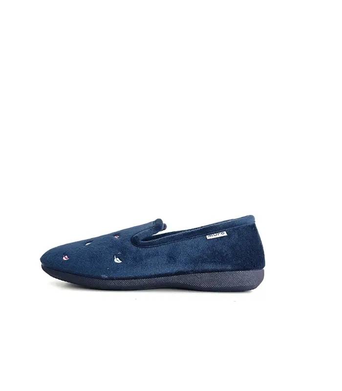 Perfil zapatillas casa Garrido Muro azul