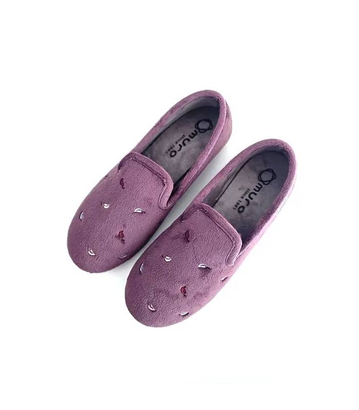 Vista superior zapatillas Garrido Muro mujer malva