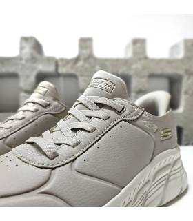 Skechers mujer beige cordones elásticos