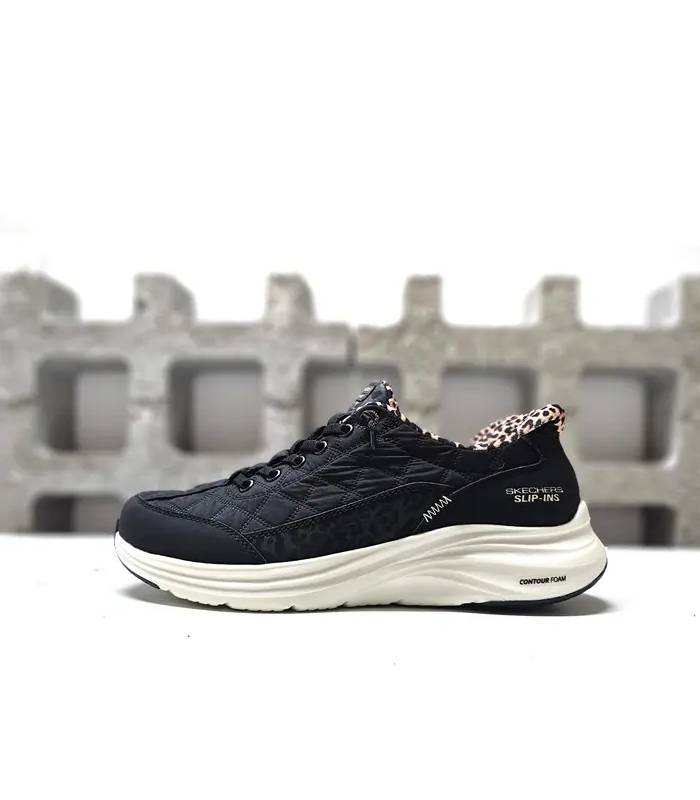 Skechers Contour Foam mujer negras perfil