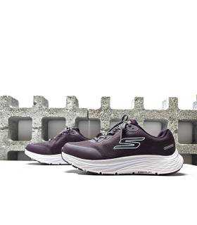 Skechers waterproof mujer burdeos vista lateral