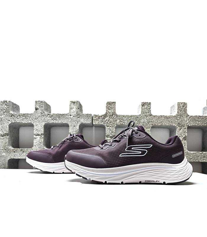 Skechers waterproof mujer burdeos vista lateral