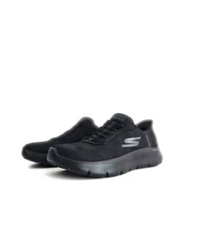 Zapatillas Skechers mujer anchas Go Walk negras frontal
