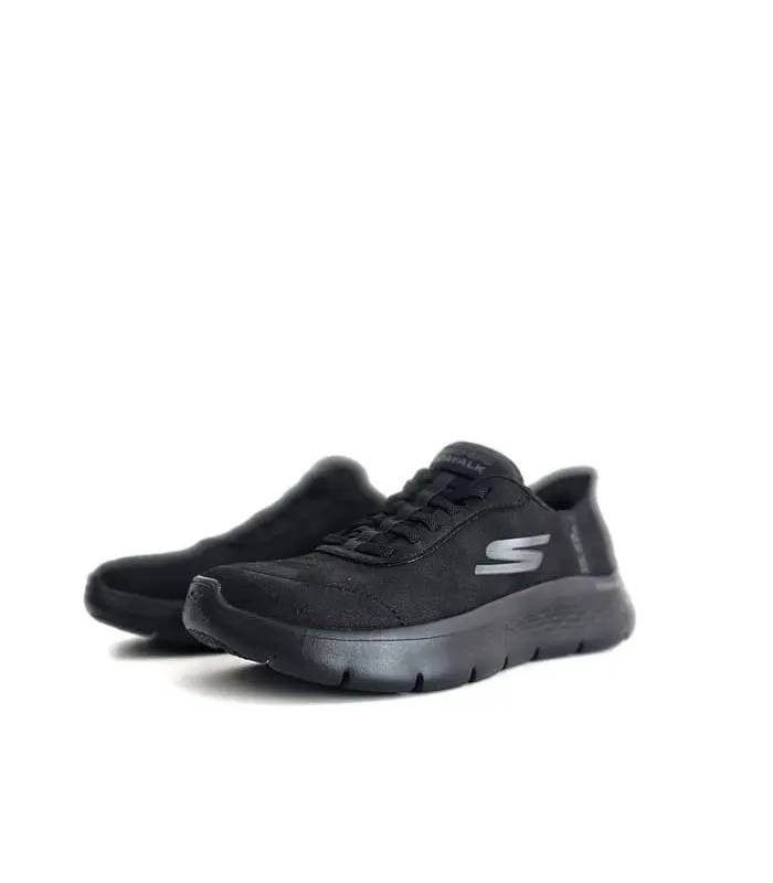 Zapatillas Skechers mujer anchas Go Walk negras frontal
