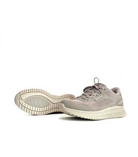 Skechers BOBS waterproof mujer beige con suela vista