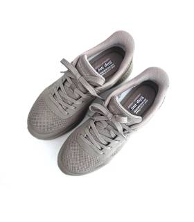 Skechers Slip-ins waterproof mujer beige vista superior
