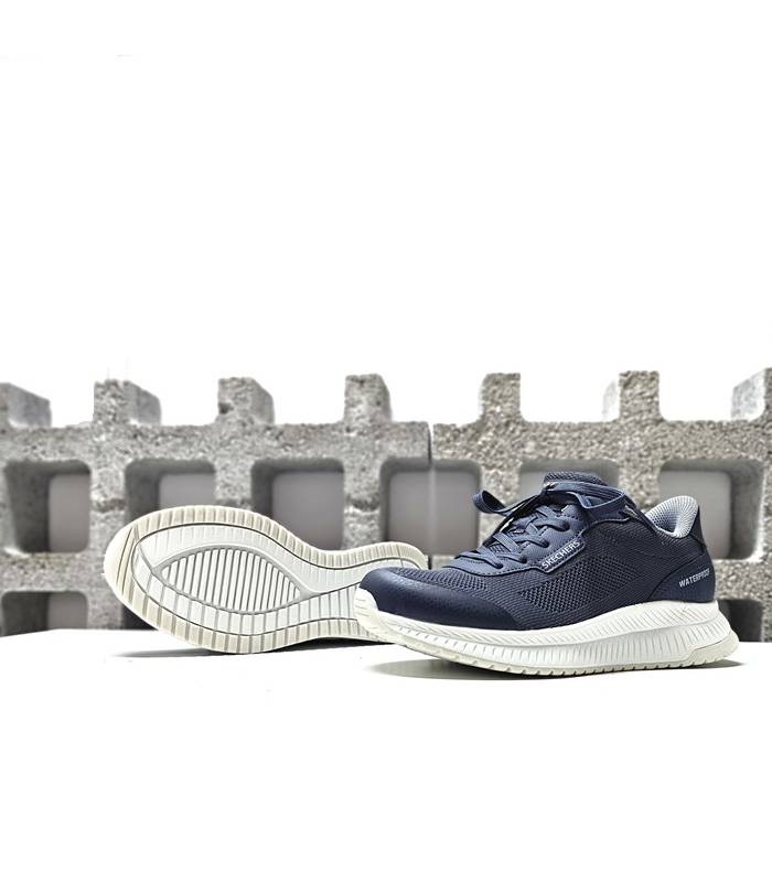 Suela Skechers BOBS waterproof mujer azul