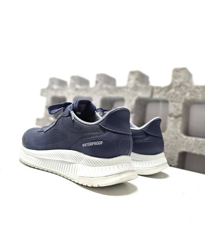 Skechers waterproof mujer azul vista trasera
