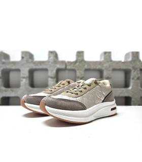 Zapatillas Doctor Cutillas mujer beige vista frontal
