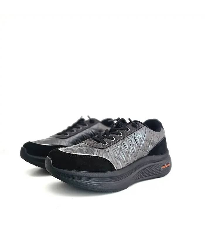 Zapatillas Doctor Cutillas mujer gris negro frontal